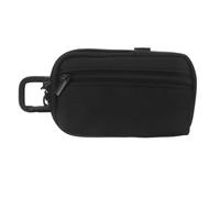 BETOOKY Handy Recorder Case with Double Layer Organizer, Oxford Cloth Black | Water Resistant Carrying Case, Carabiner Clip and Strap Interface, for Cards and Wireless Mic Receiver