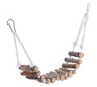 BETOOKY Hanging Reptile Ladder 7Cm Wide Wooden Terrarium Ladder Decorative Lizard Bridge Cage Climbing for Chameleons and Snakes Pet Habitat Supply