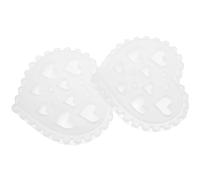 BETOOKY Heart Mould Silicone Nail Art Mold for Manicure DIY Reusable and Easy Operation Small Nail Charm Molds Unique Creative Design White Silicone Material and Beginners
