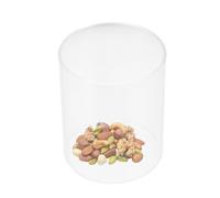 BETOOKY Hollow Cylinder Glass Bowl, 12cm Diameter X 18cm Height, Double-Ended Fruit and Vegetable Serving Dish for Salad and Food Storage, Heat-Resistant Glass Tableware for Kitchen