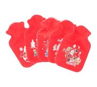BETOOKY Hot Water Bottles Portable and Lightweight 5pcs Small with Adorable Cartoon Rabbit Cover Refillable Hand Warmers and Heat Treatment for Winter Relief