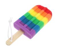 BETOOKY Ice Cream Shaped Exfoliating Body Scrubber Bath Shower Sponge Portable Lightweight Sponge for Skin and Body Suitable for Business Trips and Outdoor Travel Random Color