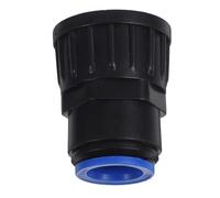 BETOOKY Irrigation Hose Connectors Black Pom Material 3/4” Thread to 15mm Quick Connect Fitting with Efficient Water Distribution for Garden Hose and Greenhouse Drip Irrigation Systems