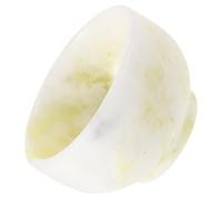 BETOOKY Jade Shaving Soap Cup Finely Polished Finish and Enhanced Lather Retention, Green Foam Lather Shave Bowl for Professional Barber Shaving and Home Use