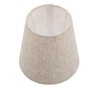 BETOOKY Lampshades Clip On Beige Cone-Shaped Fabric Shade for Office and Restaurant Lighting, Compact Cloth Lamp Shade Replacement 5.11X4.91X3.93In