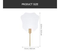 BETOOKY Lightweight Acrylic Hand Fan with Bamboo Handle, Paintable and Handheld Paper Hand Fan for Weddings and Parties, Simple Shape with Unique Chinese Style Design, for DIY Painting