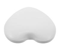 BETOOKY Manicure Hand Cushion Hand Rest Memory Foam Heart Shaped Soft Pu Material Comfortable Support Versatile Use Modern Chic Design White for Manicures and Nail Salons