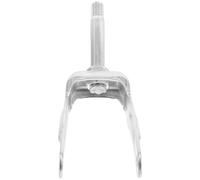 BETOOKY Manual Wheelchair in Silver Steel with Sturdy Construction and Front Fork Drive Replacement Part Universal Compatibility for Rehabilitation Training and Hospital Use