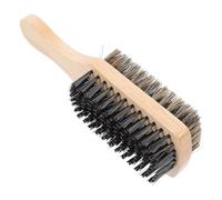 BETOOKY Men Styling Tool Mustache Brush Beard Cleaning Brush Natural Bristles Beech Wood Retro Gentleman's Style Keep Beard Soft Healthy Exfoliate Skin Wet Shaving