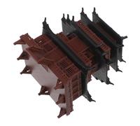 BETOOKY Miniature Chinese Pavilion Architecture Model for Aquarium and Micro Landscape Projects, Brown Plastic Traditional Design with Cultural Elegance and Timeless Style for Zen Garden