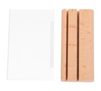 BETOOKY Multifunctional Wooden Acrylic Sign Display Board Advertising Holder with Creative Design and Fine Workmanship Secure on Most Desks for Display Use in Restaurants and Shops