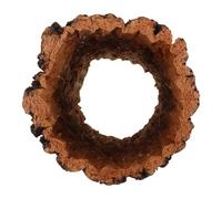 BETOOKY Natural Wood Hollow Tree Trunk Reptile Hide for Amphibians and Frogs, Multi-species Compatibility with Natural Habitat Simulation, 20x10x10cm Shelter for Aquariums and Vivarium