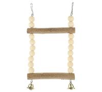 BETOOKY Parrot Swing Wooden Perch Bird Cage Decorative and Biting Feature Beige Material Suitable to Decorate Many Places and Bird Cage Interior for Parakeets