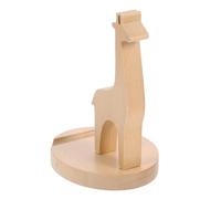 BETOOKY Phone Desktop Holder Solid Wood Giraffe Shape Cartoon Animal Mobile Stand, Light Brown Finish, 4.7 X 3.7 X 5.1 Inches, for Workspace and Study Room