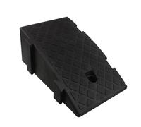 BETOOKY Plastic Curb Ramp Driveway Pad Quick Installation Safer Passage Universal Design Stylish Black 15.52x10.22x6.29in Indoor Entrances Wheelchairs Cars Threshold Ramp