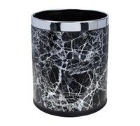 BETOOKY Plastic Marble Pattern Trash Can for Bathroom round Shape and Easy to Clean Design, Lightweight and Easy to Move Garbage Bin Suitable for Home and Ktv Use