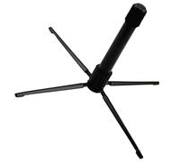 BETOOKY Portable Folding Flute Stand Metal and Plastic Display Holder Stable Support Black Instrument Rack for Clarinet and Flute Use