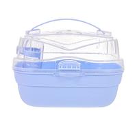 BETOOKY Portable Hamster Cage Travel Carrier Blue Small Pet Carrying Case Suitable for Hamster and Chinchilla Outdoor Use