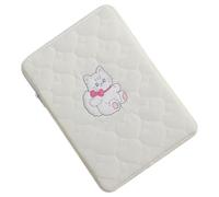 BETOOKY Portable White Cartoon Tablet Sleeve Bag for Laptop and Tablet, Lightweight Cloth Material with Scratch Protection, Stylish Design for School and College Use