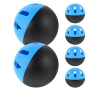BETOOKY Practice Baseballs with Perforated Surface 6pcs Bulk Set Lightweight Eva Hollow Soft Baseball Training Balls Enhancing Hitting Feedback Minimizing Injury Risks for Beginners