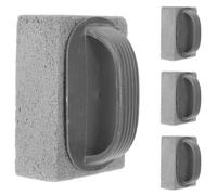 BETOOKY Pumice Stone Versatile Cleaning Tool Grill Cleaning Bricks with Handle 4pcs for Effortless Grease Removal for Bbq Grills during Barbecue and Home Use