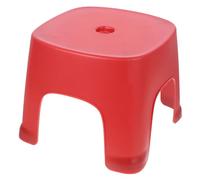 BETOOKY Red Plastic Small Plastic Foot Stool for Adults and Non-Slip Toilet Stepping Stool for Bathroom and Office for and Potty Training