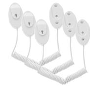 BETOOKY Retractable Remote Control Tether Tablet Anti-lost Holder without Drilling 3pcs with Self-adhesive Oval Hooks, Universal Cable Leash for Tv, and Office Utility