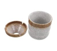 BETOOKY Retro Ashtrays Ceramic Windproof Funnel Design for Sushi Restaurant Tabletop Art Piece Easy to Clean
