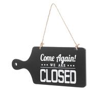 BETOOKY Retro Wooden Double-Sided Open Closed Sign, Wear-Resistant Vintage Door Sign for Shop Supplies and Cafe Decor, Hanging Multi-Function Door Plaque for Business Use