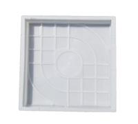 BETOOKY Reusable Plastic Concrete Paving Step Stone Mold for Walk Path and Balcony, Easy to Clean White Stepping Stone Mould for DIY Driveway, Patio, and Garden Paving Projects