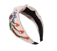 BETOOKY Rhinestone Headbands Featuring Retro Style Embroidery and Rhinestone Decor Easy to Put on Cloth Hairband That Creates An Instant New Hairstyle