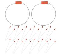 BETOOKY Self-Locking Cable Seals 100pcs Numbered Stainless Steel with Writable Surface and Irreversible Locking Design, Multi-Purpose Security Tags for Container Doors and Meters