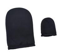 BETOOKY Self Tanning Mitt Gloves with Thumb for Easy Application and Essential Oil Saving 2pcs Black Made of Pe, Sponge and Flocking Material, for Body Lotion and Sunblock Use