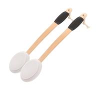 BETOOKY Silicone Back Scrubber Soft Sponge and Nonslip Grip 2pcs with Curved Handles Comfortable Exfoliation Shower Brush for Gentle Skin Cleaning and Body for Men and Women