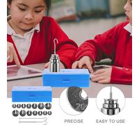 BETOOKY Slotted Mass with Hanger for Science Lab Experiments Polished Steel Weights for Balance Testing and Force Demonstrations Metal Slotted Weights for Classroom Physics