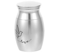 BETOOKY Small Stainless Steel Bird Urn Mini Keepsake Urn for Ashes with Elegant Design and Permanent Resting Place, Memorial Container for Pet Bird Ashes