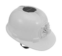 BETOOKY Solar Powered White for Construction Workers Hard Hat with Fan Plastic Helmet Providing Sun Protection and Shade, for Outdoor Construction Work and Activities