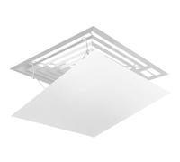 BETOOKY Square Air Conditioning Deflector for Central Air Conditioners Vent, Anti Direct Blowing Windshield Made of Stainless Steel and Abs, Suitable for Home and Office Use