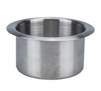 BETOOKY Stainless Steel Cup Holder Insert for Motor Homes and Car Auto Lightweight and Practical Recessed Cup Holder Insert 8.5X5.5Cm and Fit Sofa or Auto Use