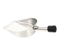 BETOOKY Stainless Steel Ice Scoop and Flour Shovel, Heavy Duty Multifunctional Kitchen Grain Scoop with Safe to Hands Design and Good Polish for Restaurant and Dessert Shop Use