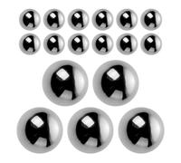 BETOOKY Steel Mixing Balls Silver Paint Mixer Agitator 20pcs Easy to Use Manicure Stirring Balls for Nail Polish and Essential Oils