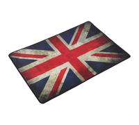 BETOOKY Thickened Non-slip Drum Carpet Rug Soundproof Floor Mat for Drum Kit Vintage Union Jack 80x120cm Professional Home Percussion Sound Insulation Pad