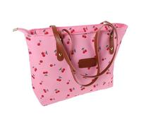 BETOOKY Tote Bag Wear-resistant Nylon and Polyester Material Cherry Print with Top Handle, Multifunctional Carrying Women’s for Casual Outings and School Use