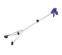 BETOOKY Trash Reaching Assist Tool Aluminium Alloy Foldable Lightweight Litter Pick up Tool with Widened Clamp Multi-Purpose Design White for Outdoors and Hospital Use