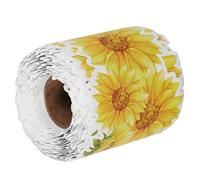 BETOOKY Tropical Flower Bulletin Board Border Roll with Green Leaves and Hibiscus Pattern, Classroom Decorative Trim for Wall and Office, Boho Summer Luau Floral Bulletin Border