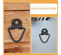 BETOOKY Truck Cargo Hook for Securing Cargo on Trucks 2pcs Carbon Steel V-shaped Bolt down D Recessed Metal Trailer Hook Load Anchor Point and Anchoring Loads on Trailers