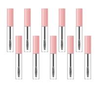 BETOOKY Tube Bottles Empty 10ml Tubes Plastic Refillable Mascara Pink 10pcs Reusable DIY Cream with Lid Cap, Lightweight Container for Storage Eyelash Cosmetic Makeup