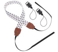 BETOOKY Vintage Camera White Shoulder Strap Adjustable Cotton Cloth | -the-shoulder and Cross-body Carry, Simple Setup, Hands-free Use for Photographer