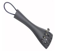 BETOOKY Violin Tailpiece Replacement Violin Accessory with 4 Fine Tuners and Tailgut Wire for 3/4 and 4/4 Size Made of Aluminum Alloy and Plastic Ready to Use Easy to Tune