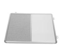 BETOOKY Wall Hanging Message Whiteboard Wall Mount Display Board Lint and Aluminum Alloy Construction Holds Memos and Pictures Silver Colour Office and Study Use